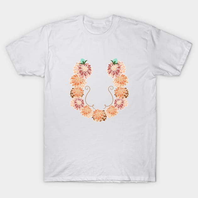 Letter U Floral T-Shirt by CTstudio